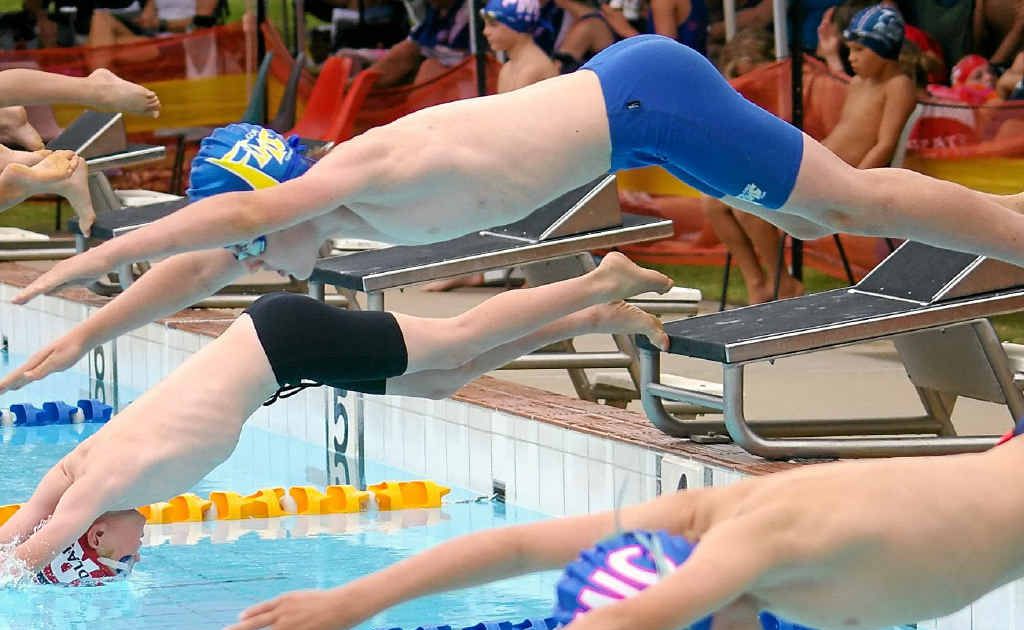 Darcy Cartwright dives into the pool during a swim meet. Cartwright was one of many Gympie swimmers to break personal bests at the Queensland Sprint Championships in Brisbane last weekend. Darcy Cartwright dives into the pool during a swim meet. Cartwright was one of many Gympie swimmers to break personal bests at the Queensland Sprint Championships in Brisbane last weekend.